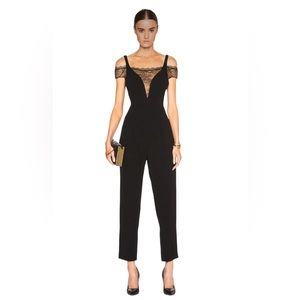 NWT Noam Hanoch “Lou” Jumpsuit with Lace Detail